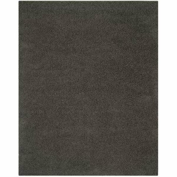 Athens Shag Power Loomed Medium Rectangle Rug- Dark Grey- 5 ft. 1 in. x 7 ft. 6 in., Safavieh, Mfr#: SGA119C-5